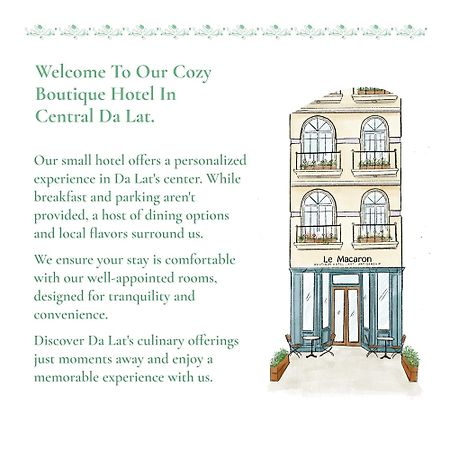Le Macaron City Center - Boutique Hotel Da Lat Zewnętrze zdjęcie